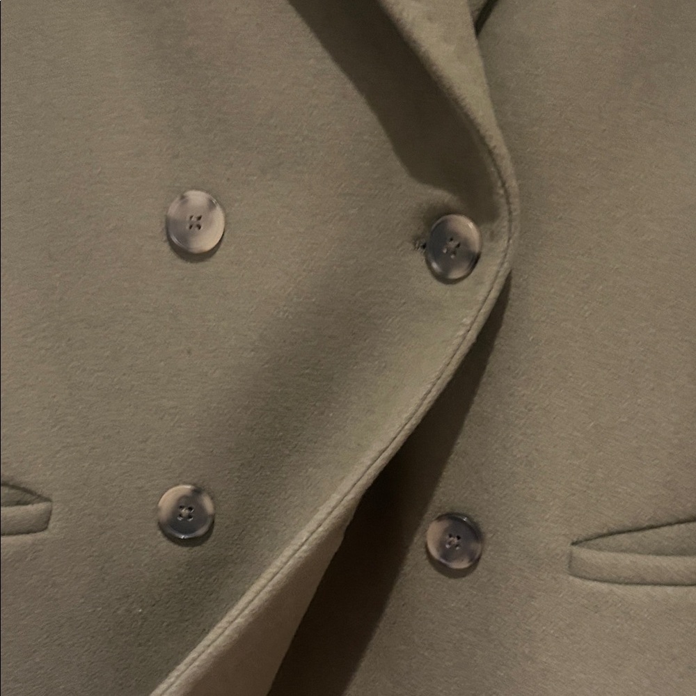 Babaton Khaki Double-Breasted Coat (M) - Picture 4 of 11